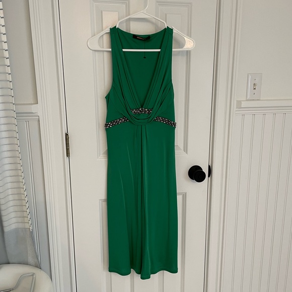 Roberto Cavalli Dresses & Skirts - $2450 Roberto Cavalli stunning green silk jersey beaded cocktail dress sexy silk